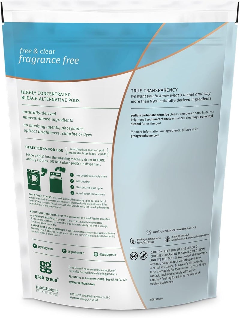 Grab Green Bleach Alternative Pods - Fragrance Free - Image 2